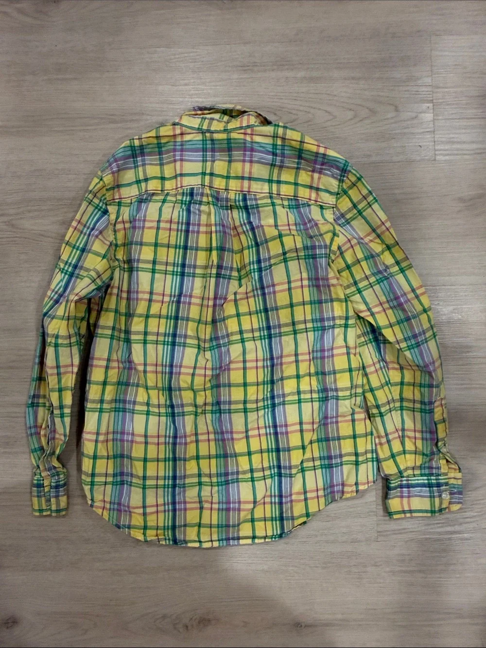 Ralph Lauren medium 10-12 Yellow Plaid Button-Down Shirt